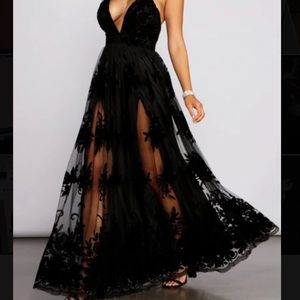 Black maxi gown
